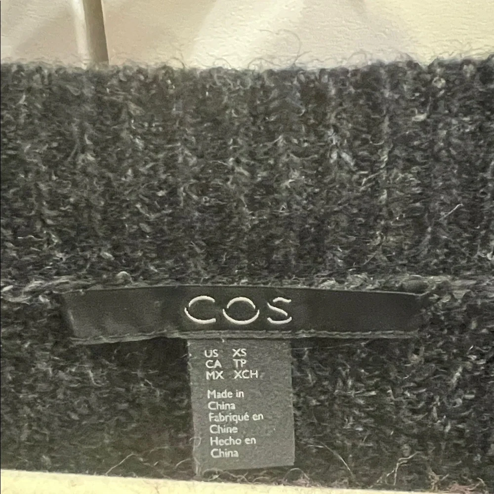COS Charcoal long Knit Cardigan - Picture 2 of 8